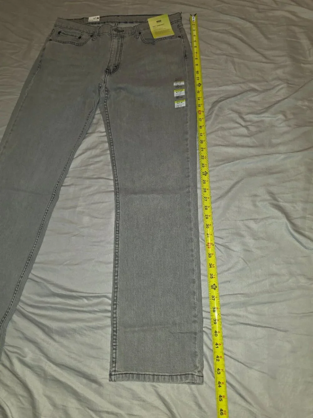 NWT Men’s Levi’s 514 Straight Jeans 36x34 Gray Stretch